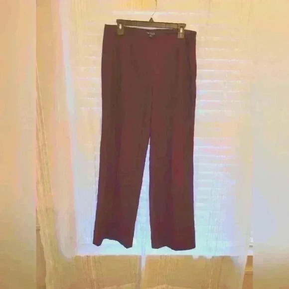 Chadwicks Pants - EUC wool blend silk lined womens pants, burgundy, Chadwicks of Boston, sz 8, $39